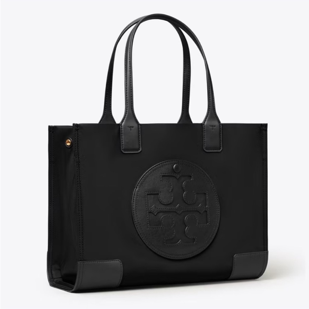 Brand new Tory Burch small Ella tote with logo patch.